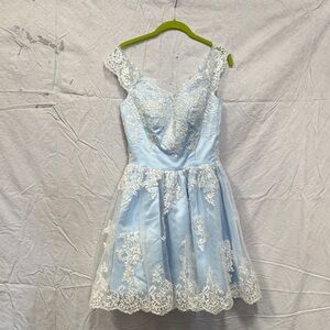 Light Blue Lace Dress
